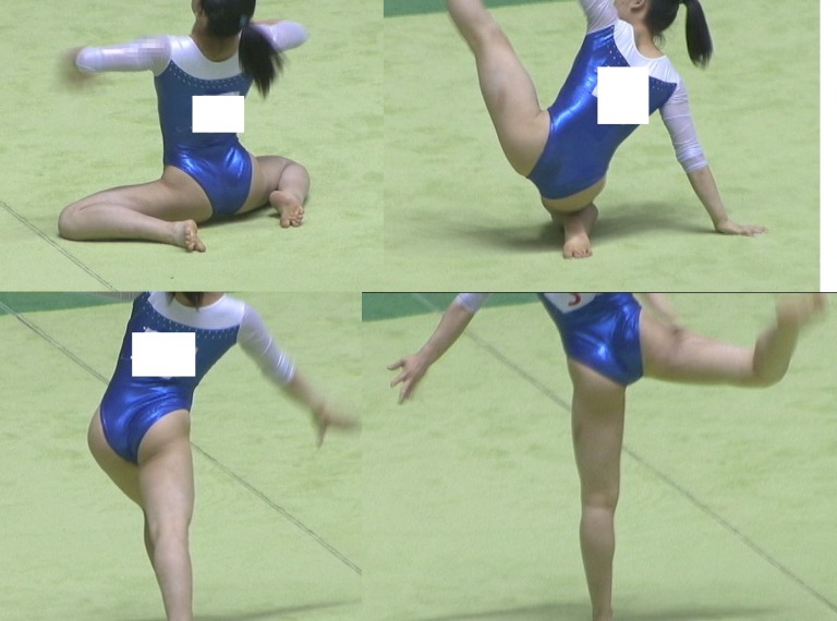モロ出しハプニング　エグイ食い込みの選手撮り　高校体操部　レオタード　新体操女子　レオタード食い込み　はみ毛　Ｔフロント　ハイレグ　ハイカット　大開脚　食い込みっぱなし　体操女子盗撮