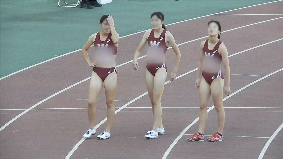 【動画】No.050早稲田大学　女子陸上部　3人娘　関本萌香　小山佳奈　津川瑠衣　レーシングショーツ　セパレート　日焼け跡　ブルマ　４Ｋ　ハイレグ