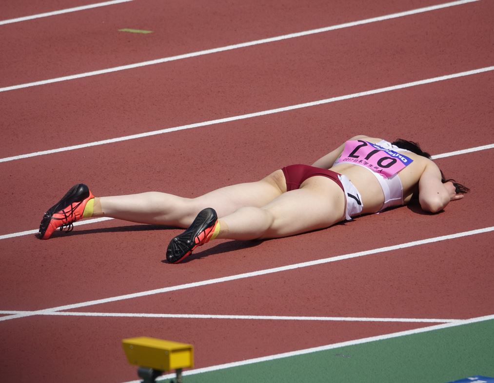 陸上女子コレクションVol.56　早稲田大学　女子陸上部　小山佳奈　倒れブルマ　九州共立大学　園田学園女子大学　女子400ｍハードル　岩手大学女子陸上部　国立大学ブルマ