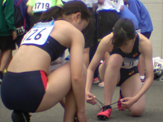 【動画】pepeの陸上美脚女子vol.3 中学陸上　レーシングショーツ　ハイカット　ハイレグ　ブルマ