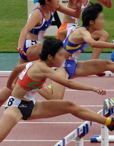 陸上女子コレクションVol.6 三吉南緒 長崎さゆり　国体陸上女子　少年女子　成年女子　山梨県代表　島根県代表　愛媛県代表　ブルマ　ハイレグ　セパレートユニフォーム　レーシングショーツ