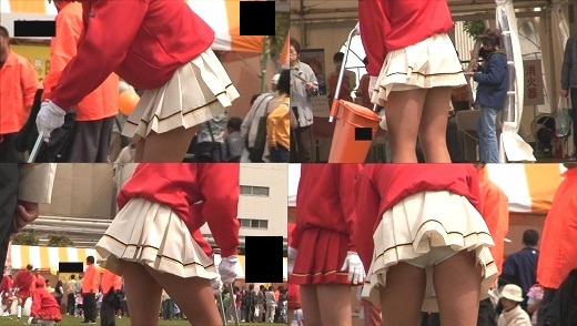 【過去作】純白アンスコのカラーガード達(準備編)アンダースコート スコート ハイレグ チアリーダー準備 生パンツチアリーダー 希少カラーガード隊 スパッツ ブルマ ハイカット ヒダヒダ付きアンダースコート