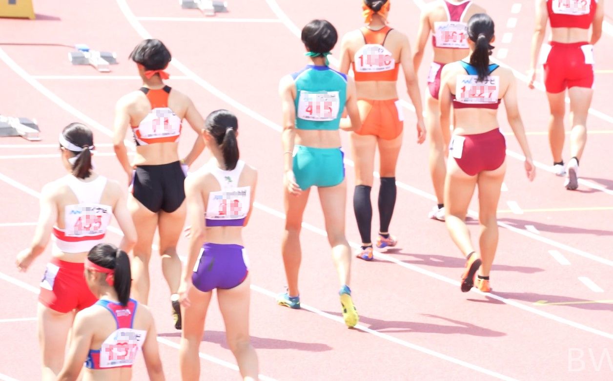 色とりどりのブルマ ぼーんほわいと　躍動の青い力　四国総体　2022　伊万里実業高校　四国学院大学香川西高校　国際学院高校　神辺旭高校　宮崎工業高校　中村学園高校　岡崎城西高校　筑紫女学園　九州陸ブル大使　ハイソックスブルマ　日焼け跡