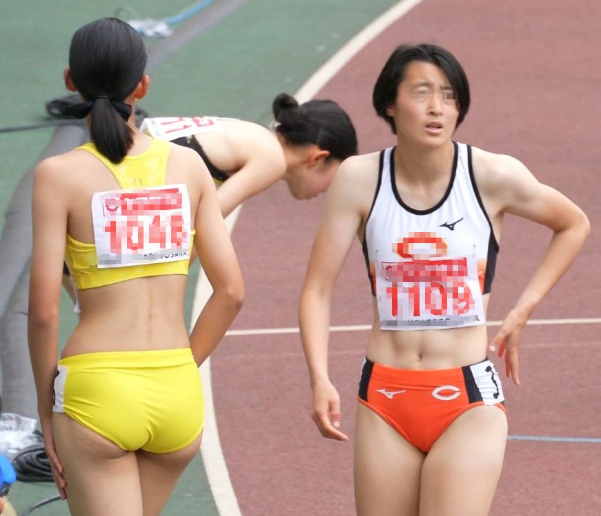 期待の新星JKちゃん　ぼーんほわいと 第106回U20日本選手権OSAKA　九州国際大学附属高校　安城学園高校　早稲田大学女子陸上部　福岡大学　女子陸上部　インナーショーツはみ出し　黄色透けセパレートユニフォーム