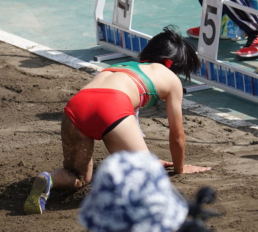 陸上女子コレクションVol.158 R1 国体少年女子陸上　ご当地ブルマ　群馬県代表 大分県代表　インナーはみ出し　砂まみれブルマ　陸上　陸上女子