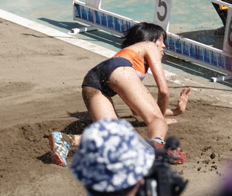 陸上女子コレクションVol.158 R1 国体少年女子陸上　ご当地ブルマ　群馬県代表 大分県代表　インナーはみ出し　砂まみれブルマ　陸上　陸上女子