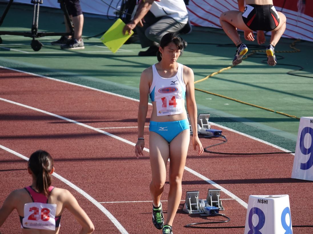 陸上女子コレクションVol.172,R1,国体陸上,成年女子400mH,早稲田大学,関本萌香,　小山佳奈,早稲田３人娘,スターティングブロック調整,ハミぱんブルマ,いきいき茨城ゆめ国体,芝田陽香,宮城県代表,七十七銀行,齋藤 真佑,駿河台大学,吉田佳純,