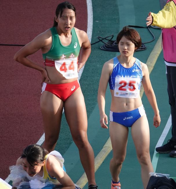 陸上女子コレクションVol.177　4×100mR　02　R1　いきいき茨城ゆめ国体　地元の威信をかけたハイレグブルマ　山口県代表　大分県代表　山中日菜美　DENSO　立命館大学　滋賀県青色アシックスレーシングショーツ