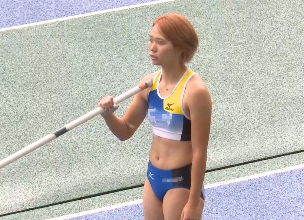 陸上 地方大会　跳躍（棒高跳） suisui　いちご一会とちぎ国体　金髪ブルマ　石川県代表　棒高跳び成年女子陸上　ブルマ　レーシングブルマ　ハイレグ　腹筋　福岡県代表　むっちりブルマ　山形県代表　国体女子陸上　ハイソックスブルマ