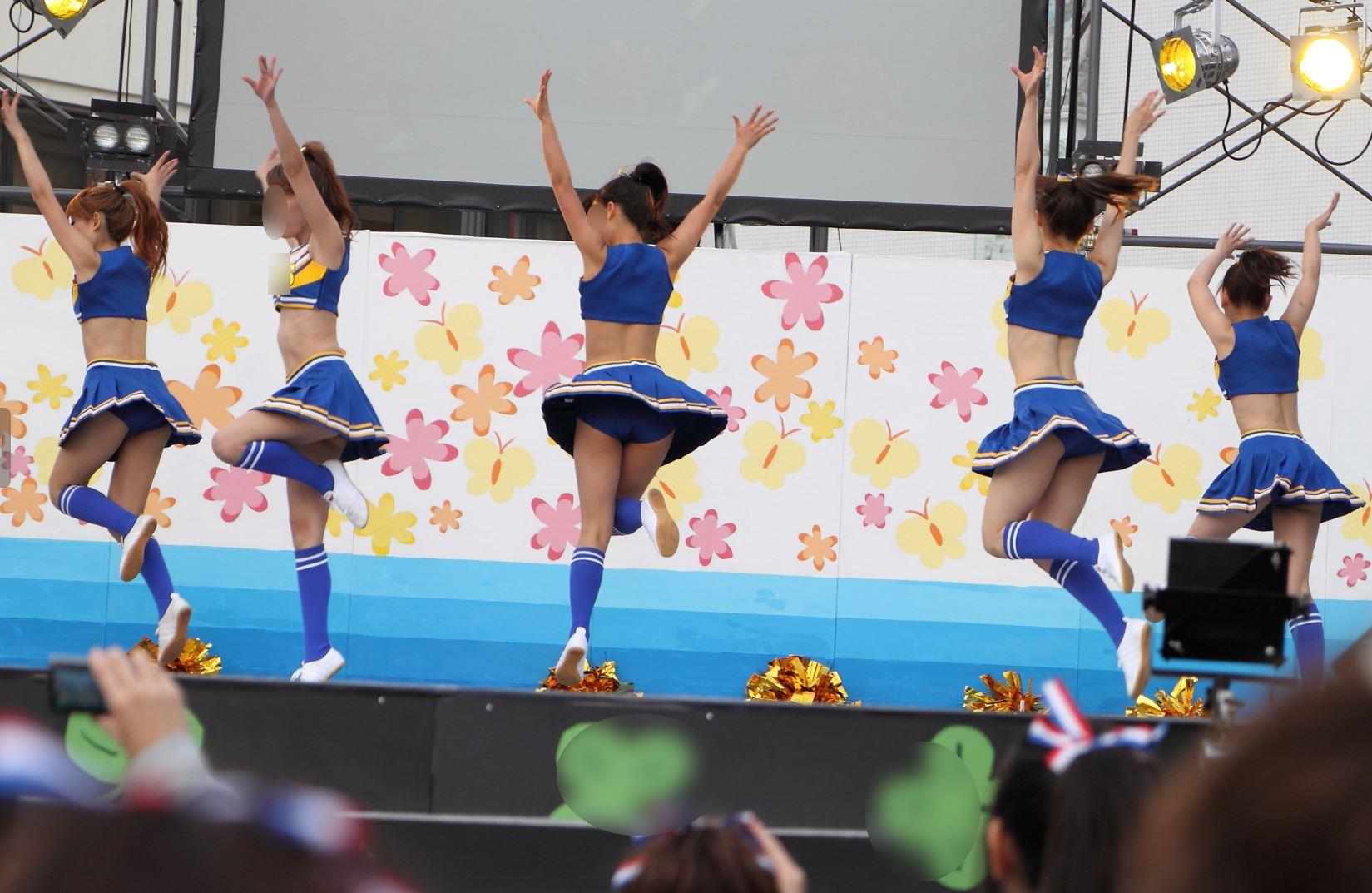 久々のチア・ちあ・CHEER！セパ！ 躍動カメラマン 金城学院大学チアダンス部　Majorette Amies　チアセパレートユニフォーム　フロントパンチラ　激ミニスコート　ターンでアンスコ丸見え　Ｖ字開脚　チアダンス大開脚　激ミニスコート